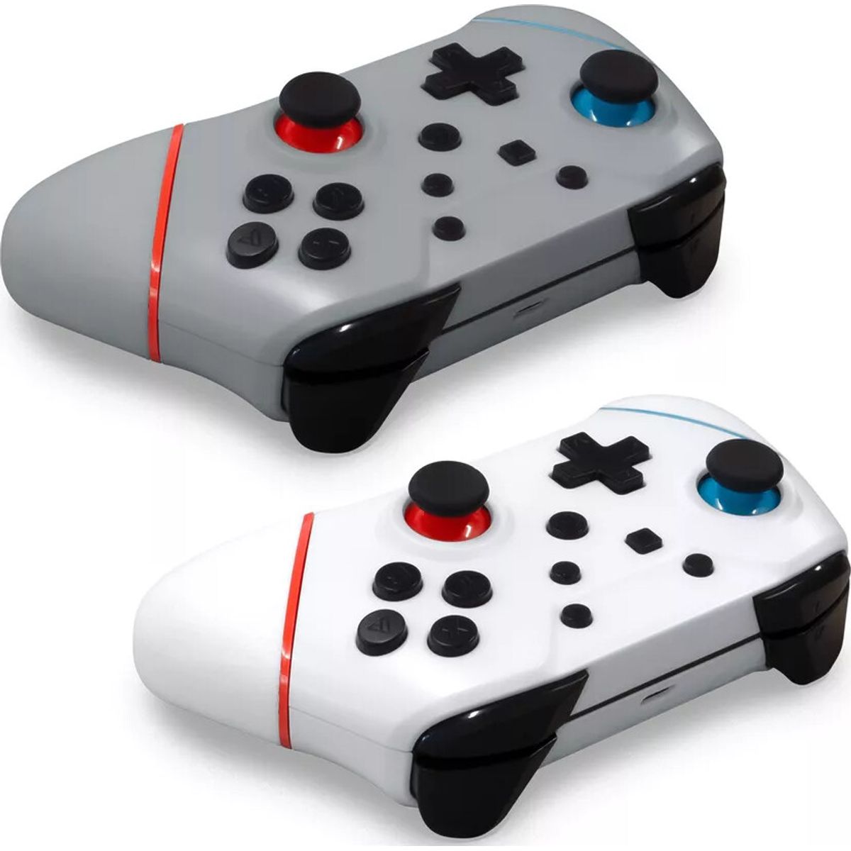 Hyperkin Nuchamp Wireless Controller - Switch/oled (2in1 Pack) (white, Wizard Silver)