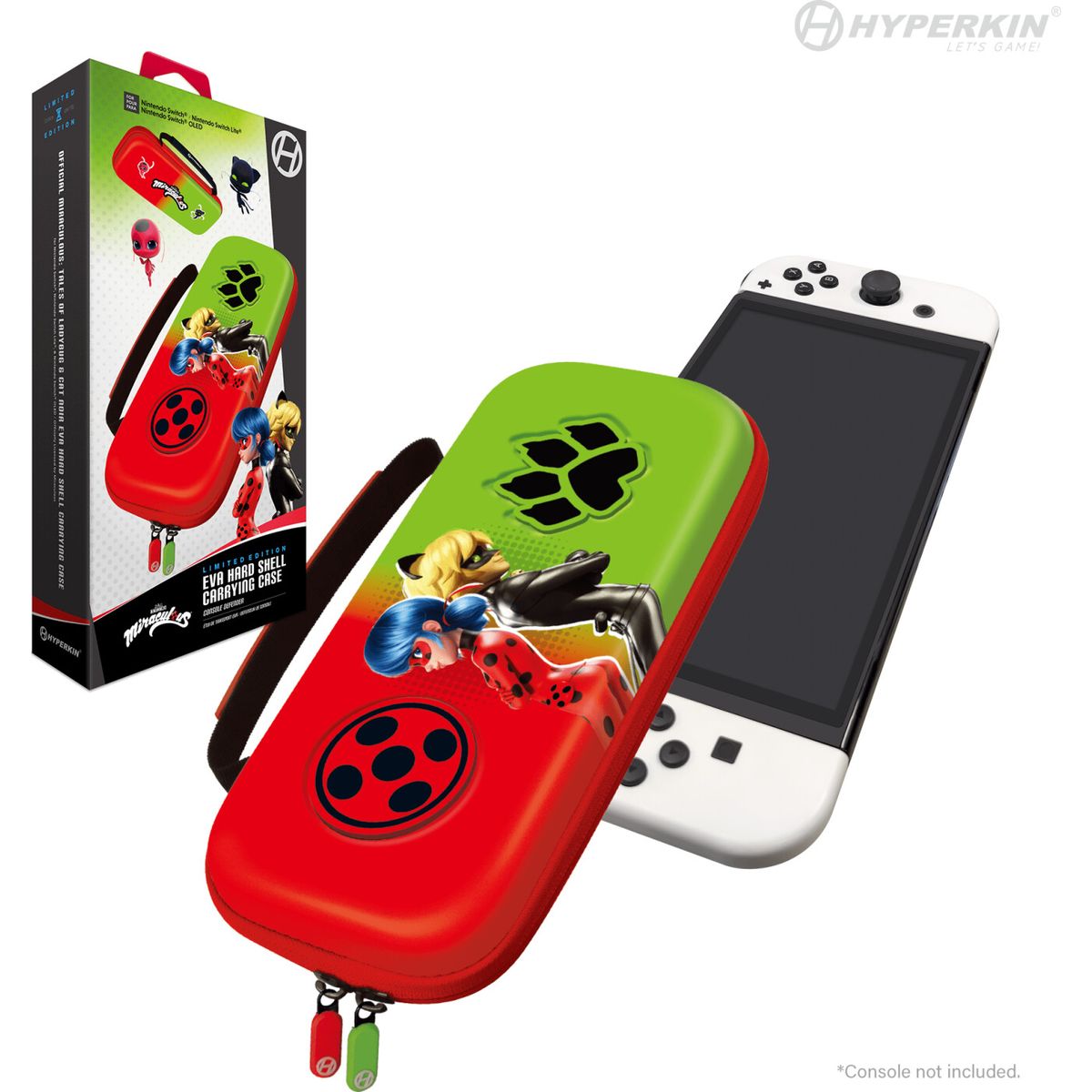 Hyperkin Official Miraculous Hard Carrying Case - Switch/lite/oled (bug & Cat)