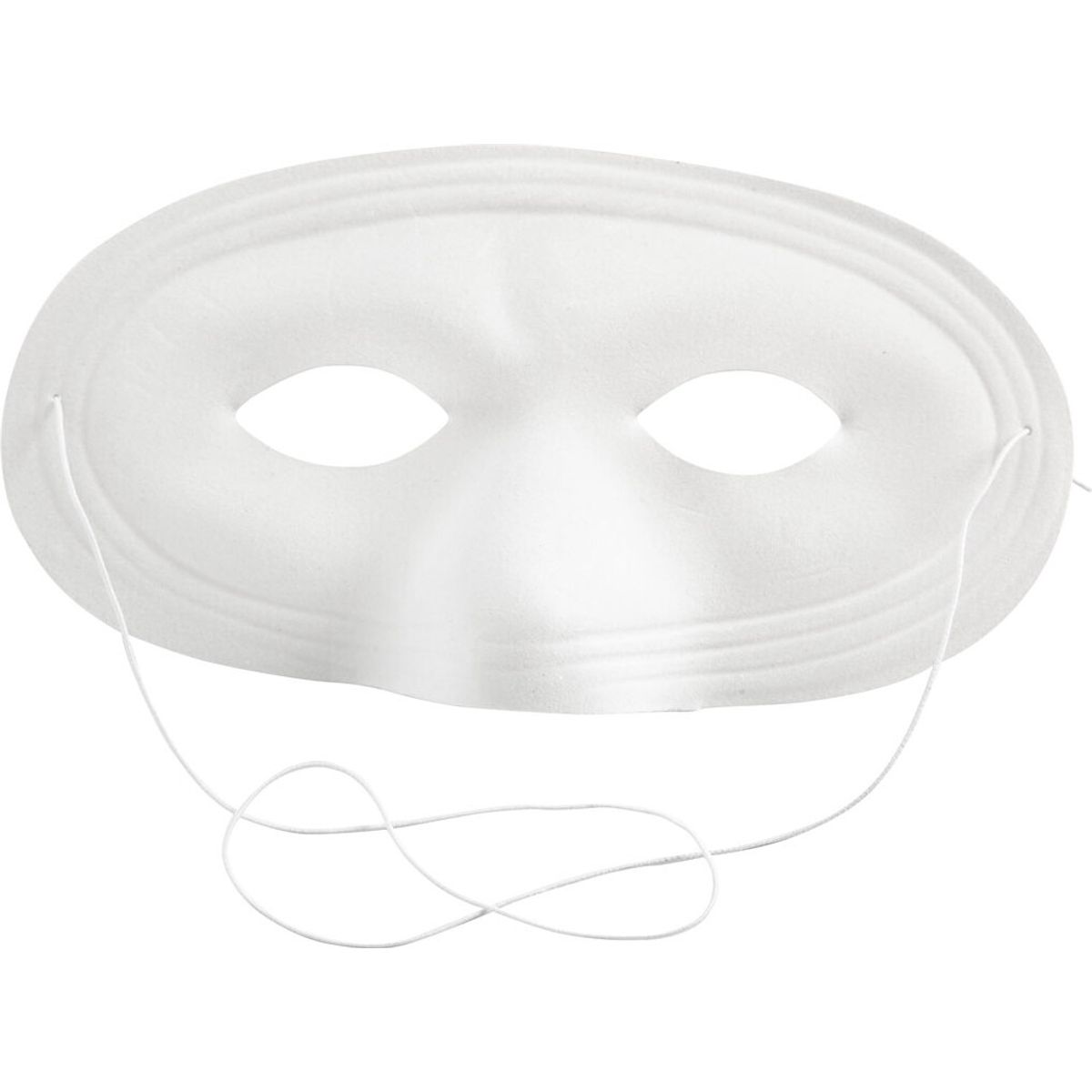 Mal Selv Maske - Halvmaske - Hvid - 12 Stk