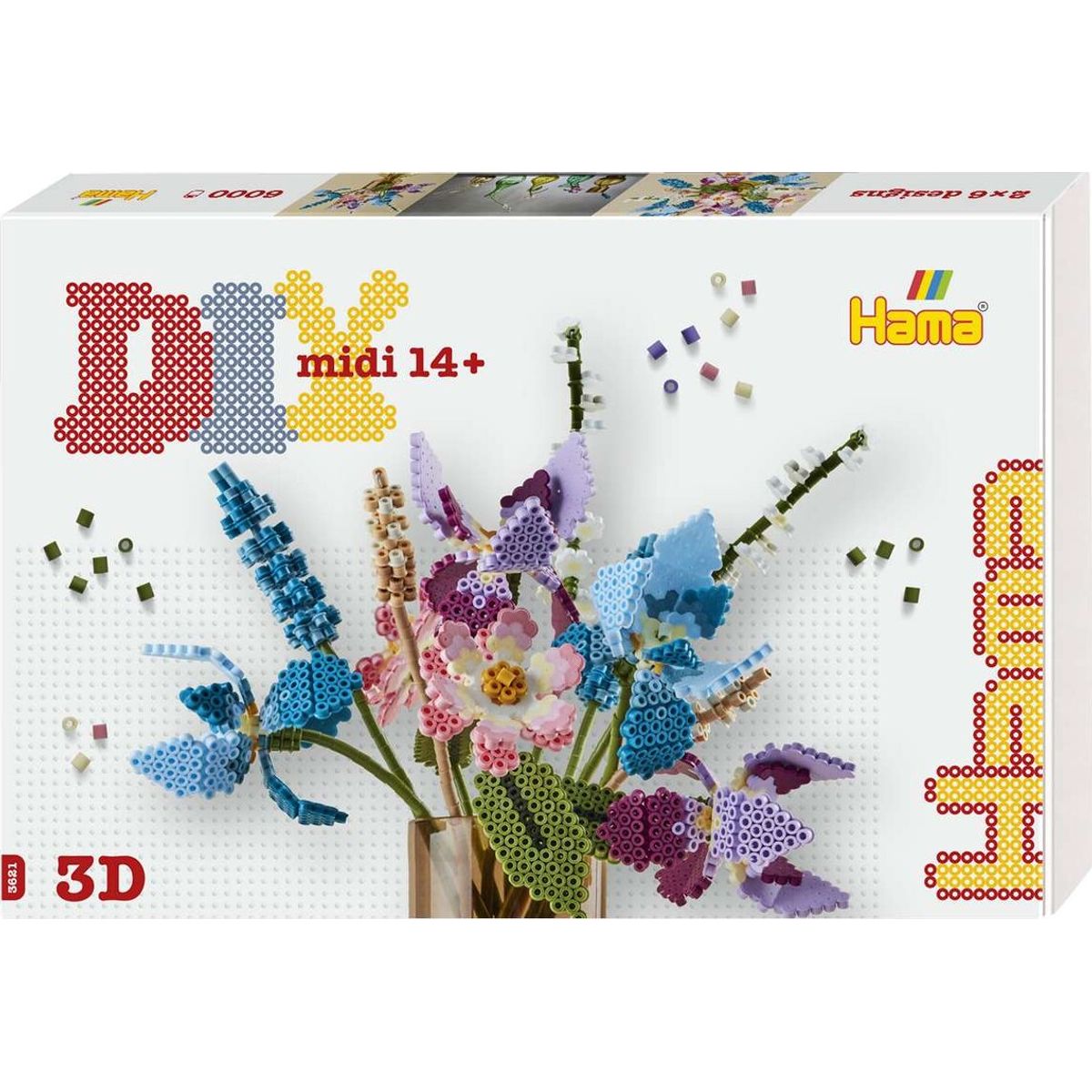 Hama Art - Buket Perlesæt - 6.000 Midi Perler - 3621