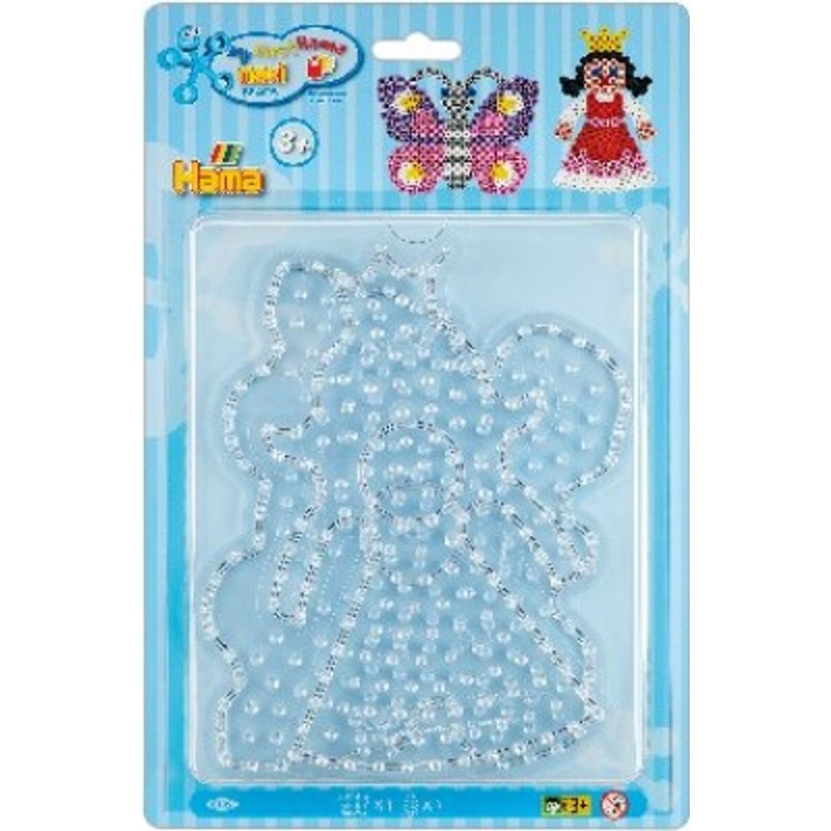 Hama Maxi Perleplader - Sommerfugl Og Prinsesse - Transparent - 8102