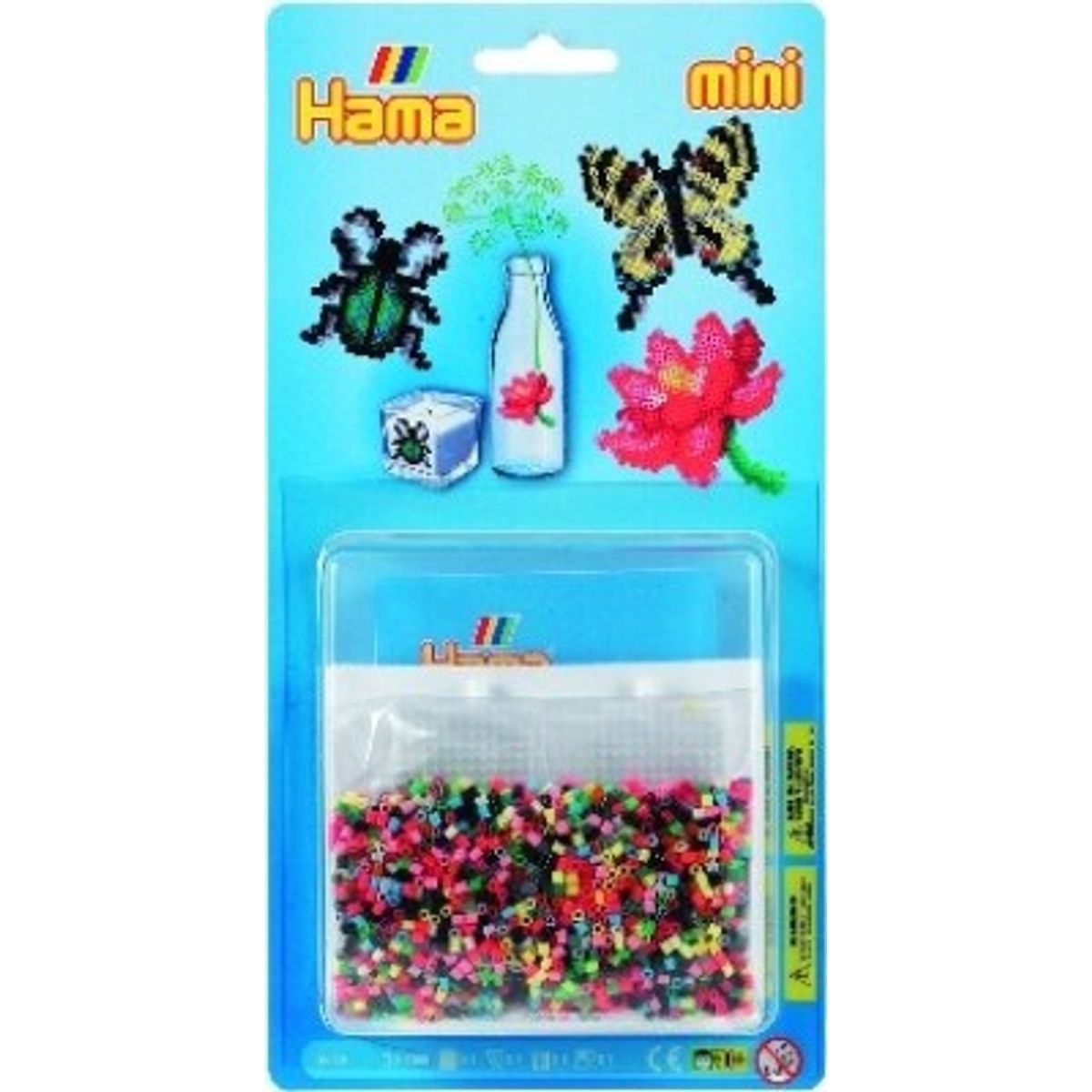 Hama Mini Perlesæt - Blomst Perleplade Og 2.000 Perler - 5513