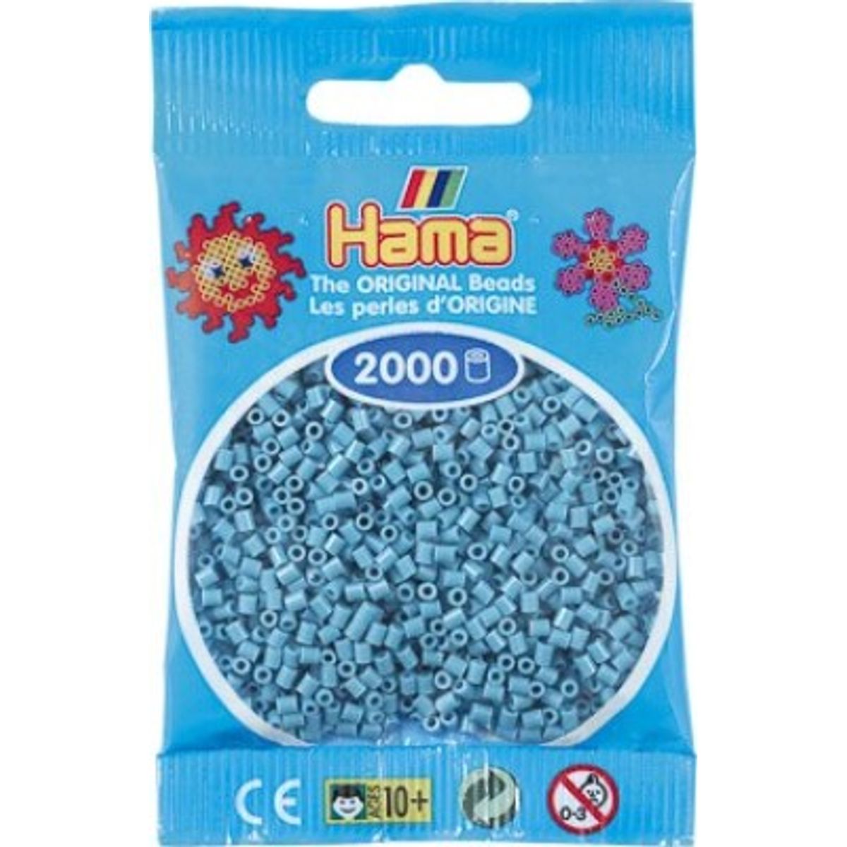 Hama Mini Perler - Turkis Blå - 2.000 Stk. - 501-31