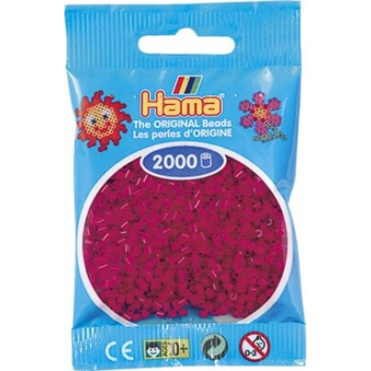 Hama Mini Perler - Vinrød - 2.000 Stk. - 501-29