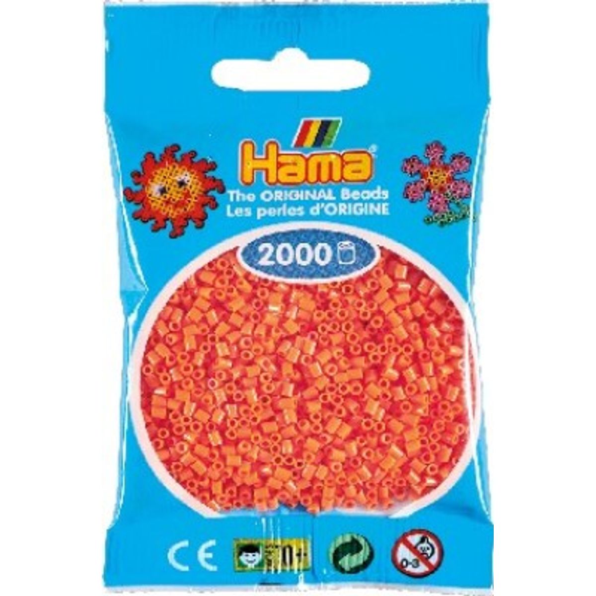 Hama Mini Perler - Abrikos - 2.000 Stk. - 501-79