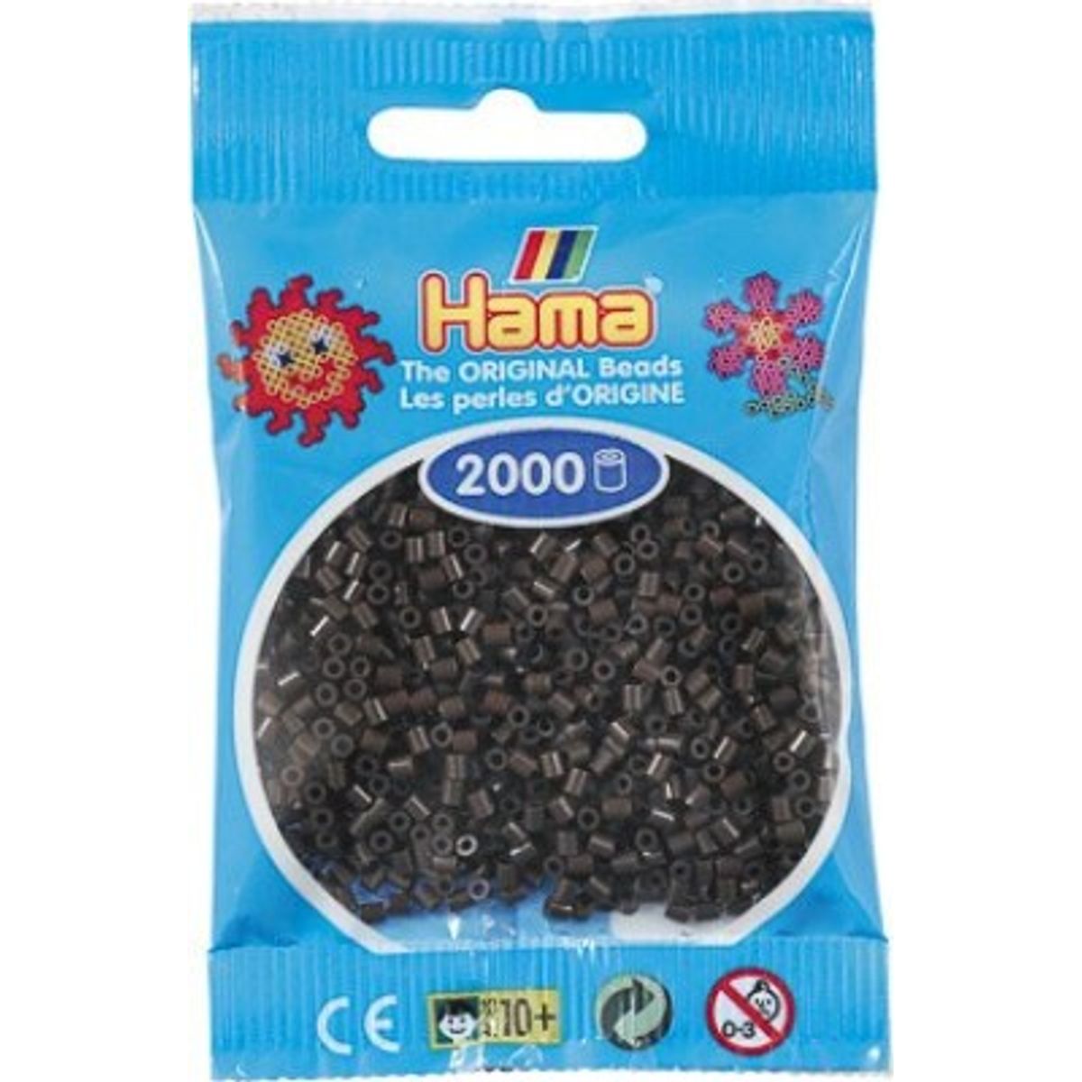 Hama Mini Perler - Brun - 2.000 Stk. - 501-12