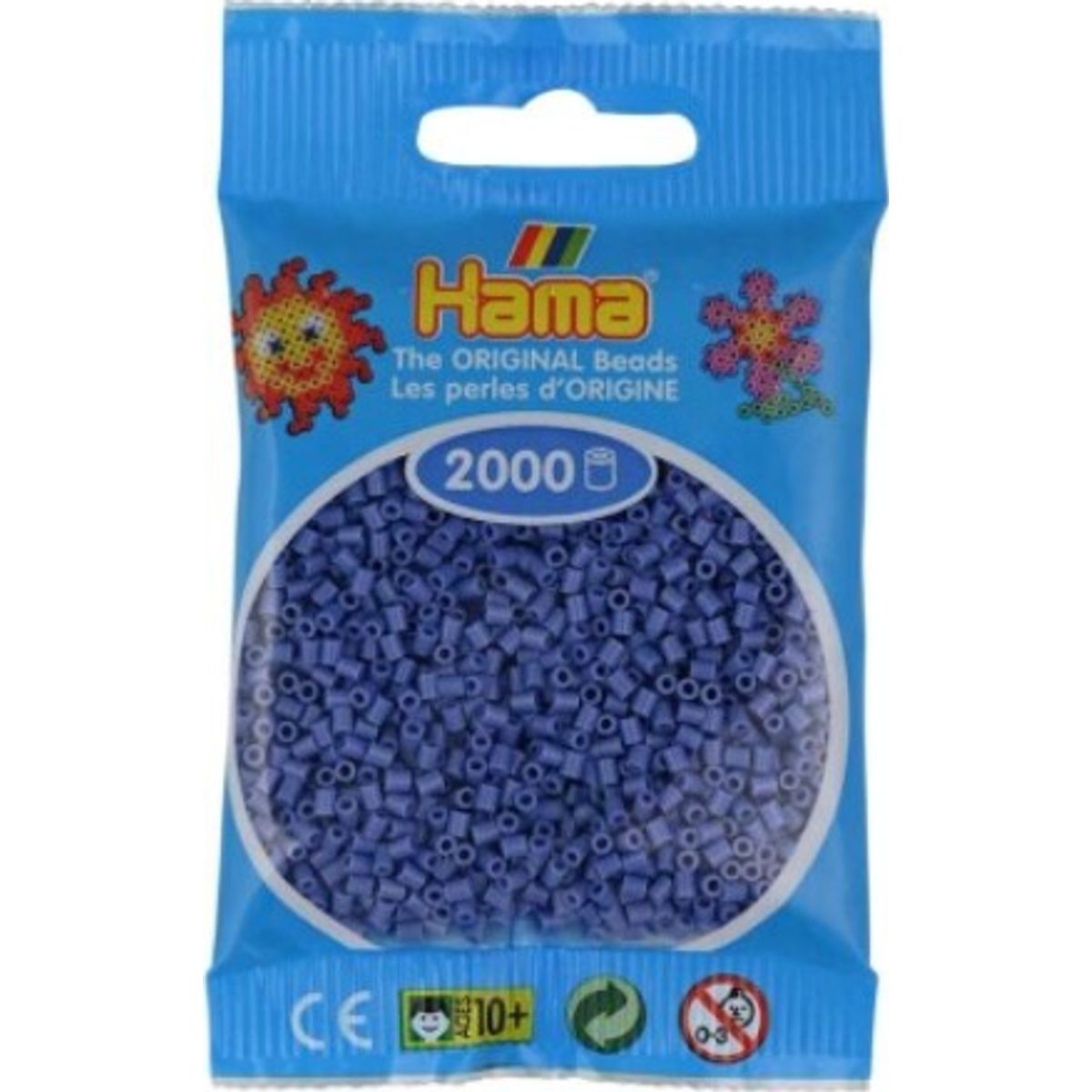 Hama Mini Perler - Lavendel - 2.000 Stk. - 501-107