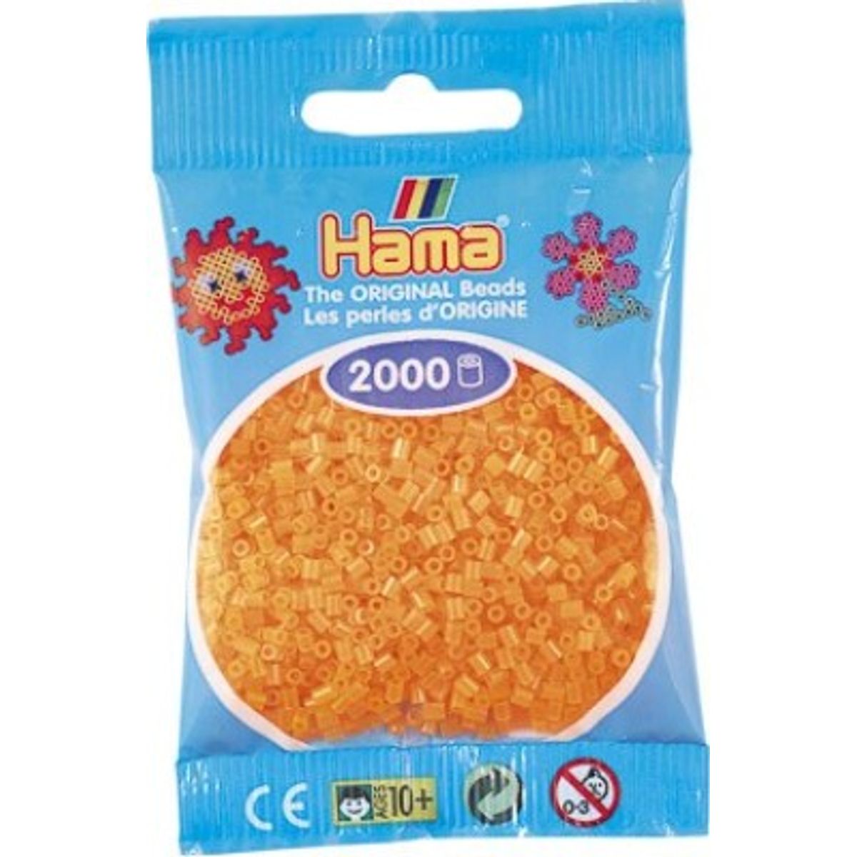 Hama Mini Perler - Neon Orange - 2.000 Stk. - 501-38