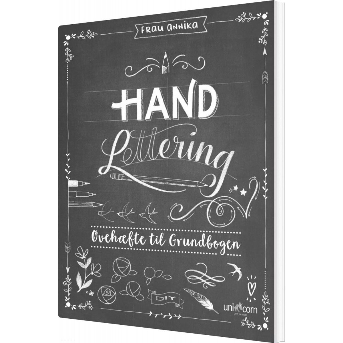 Hand Lettering øvehæftet Til Grundbogen - Frau Annika - Bog