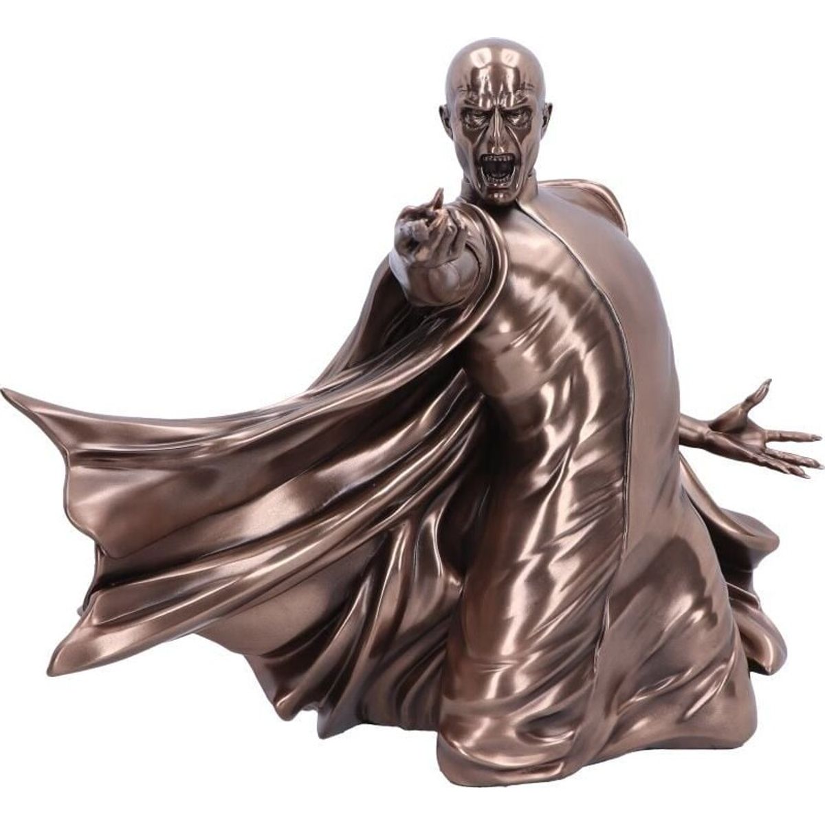 Harry Potter - Voldemort Avada Kedavra Figur I Bronze - 32 Cm