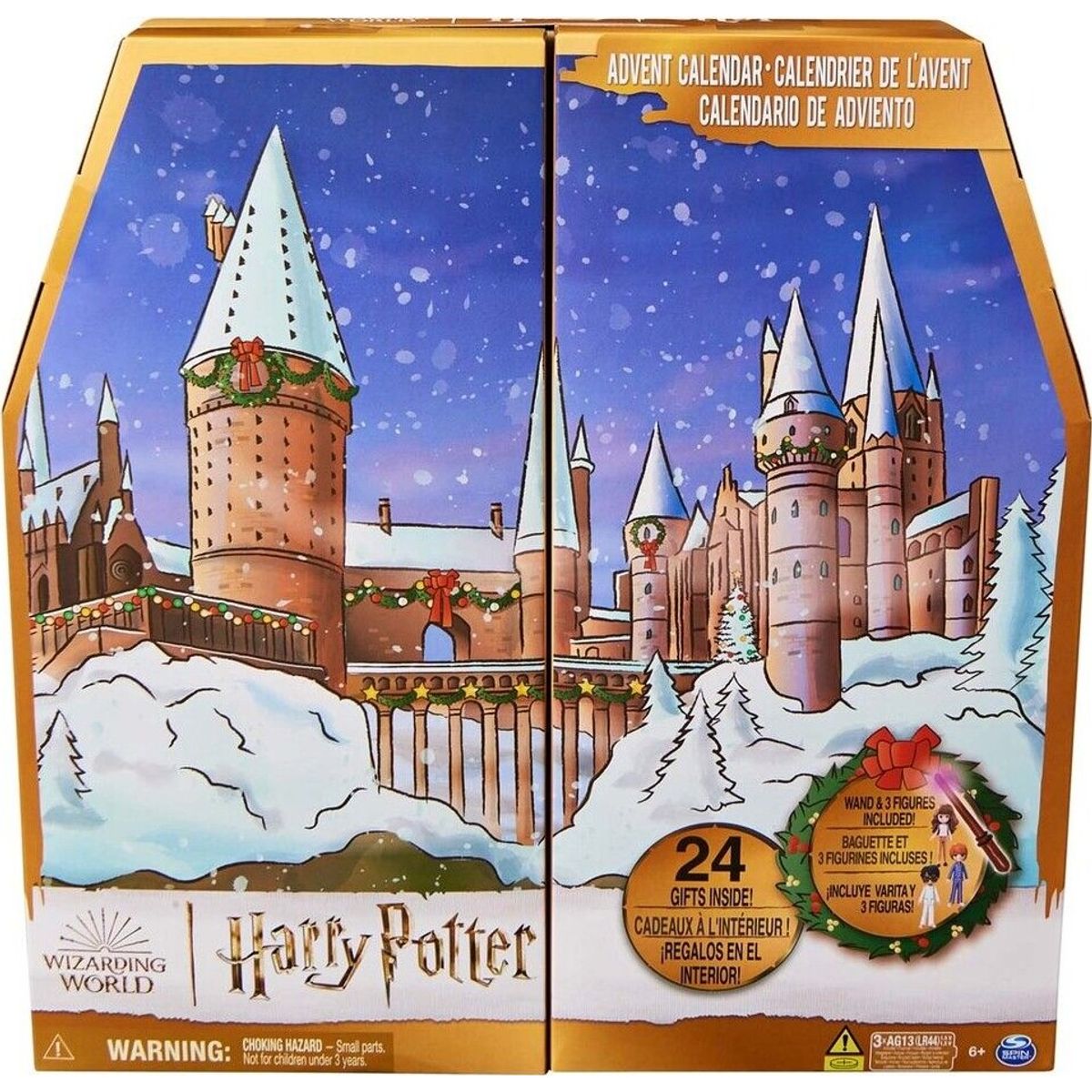 Harry Potter Julekalender - Inkl. Tryllestav Og 3 Figurer