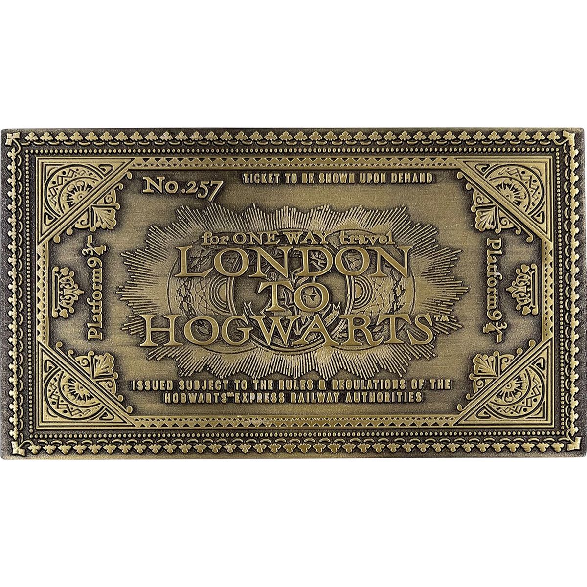 Harry Potter Limited Edition Replica Hogwarts Express Train Ticket