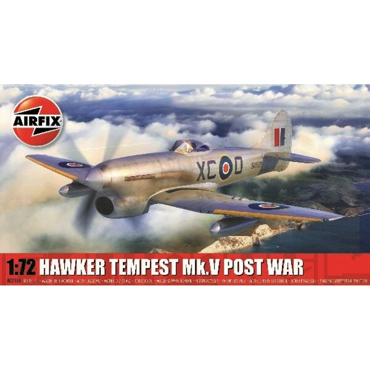 Airfix - Hawker Tempest Model Fly Byggesæt - 1:72 - A02110