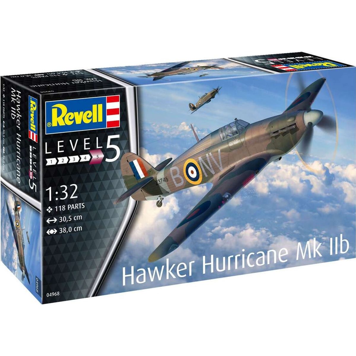 Revell - Hawker Hurricane Mk Iib Modelfly Byggesæt - 1:35 - 03343