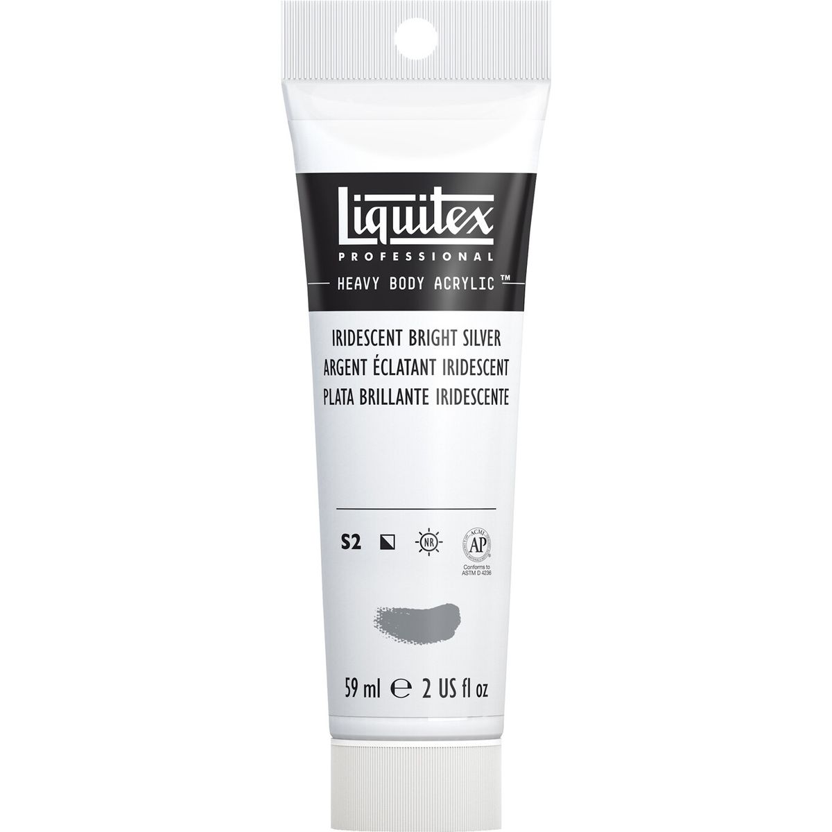 Liquitex - Akrylmaling - Heavy Body - Bright Silver 59 Ml