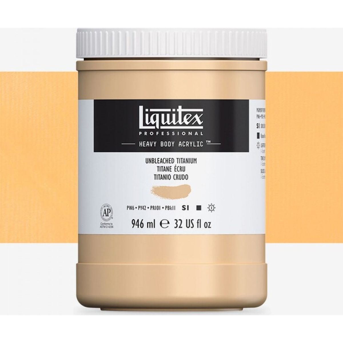 Liquitex - Akrylmaling - Heavy Body - Unbleached Titanium 946 Ml