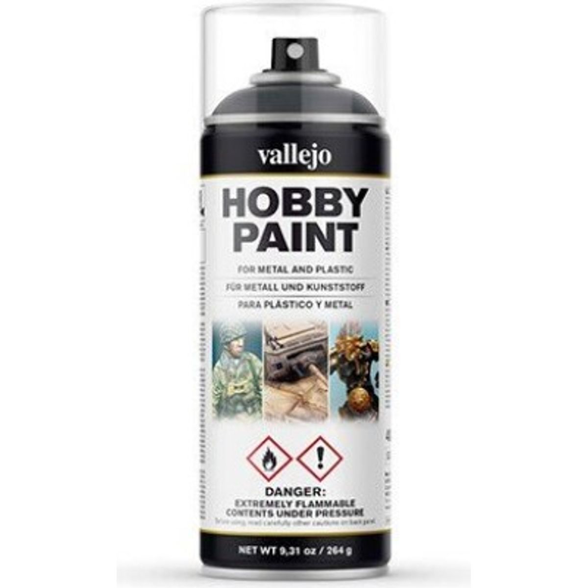 Vallejo - Hobby Paint Spraymaling - Afv Panzer Grey 400 Ml