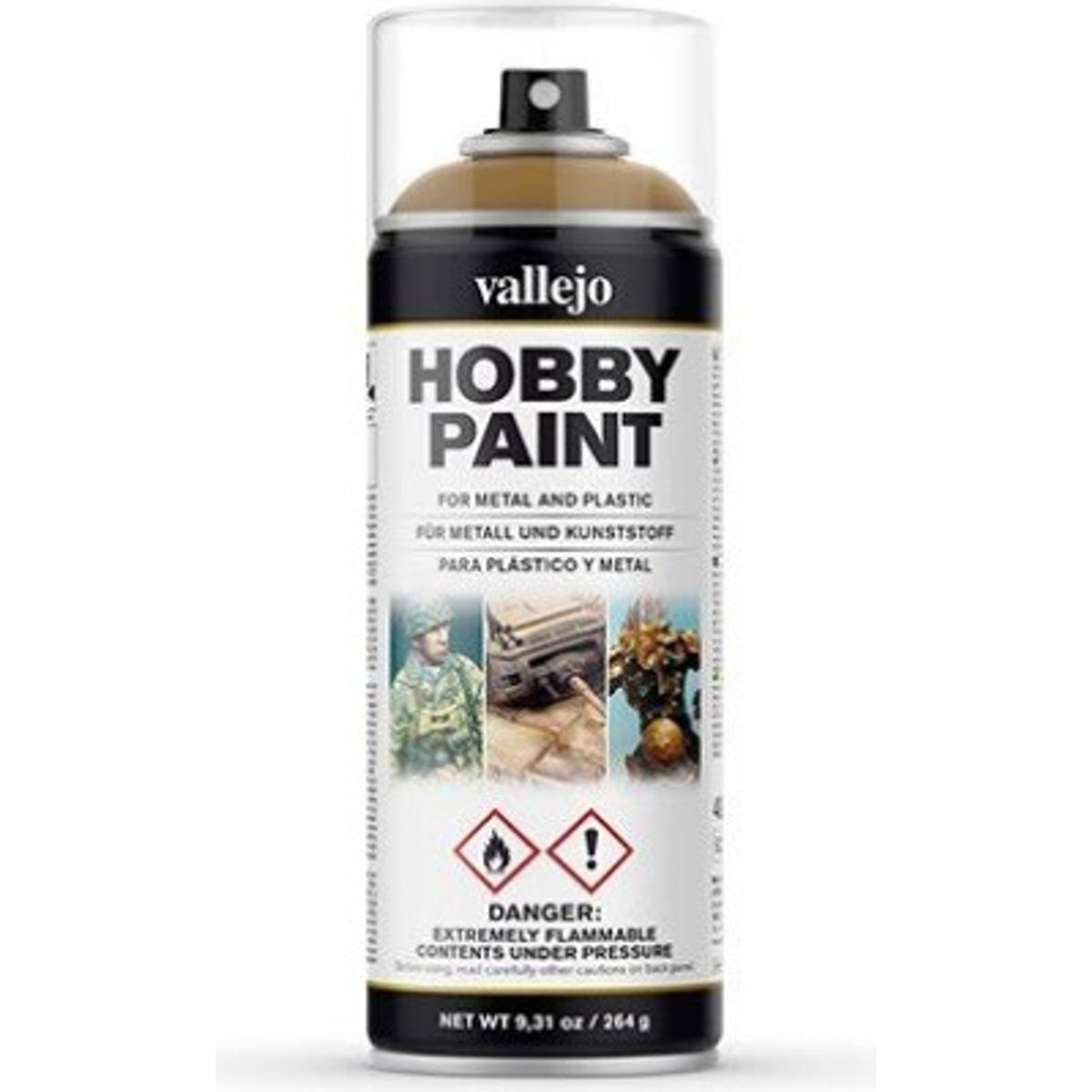 Vallejo - Hobby Paint Spraymaling - Fantasy Desert Yellow 400 Ml