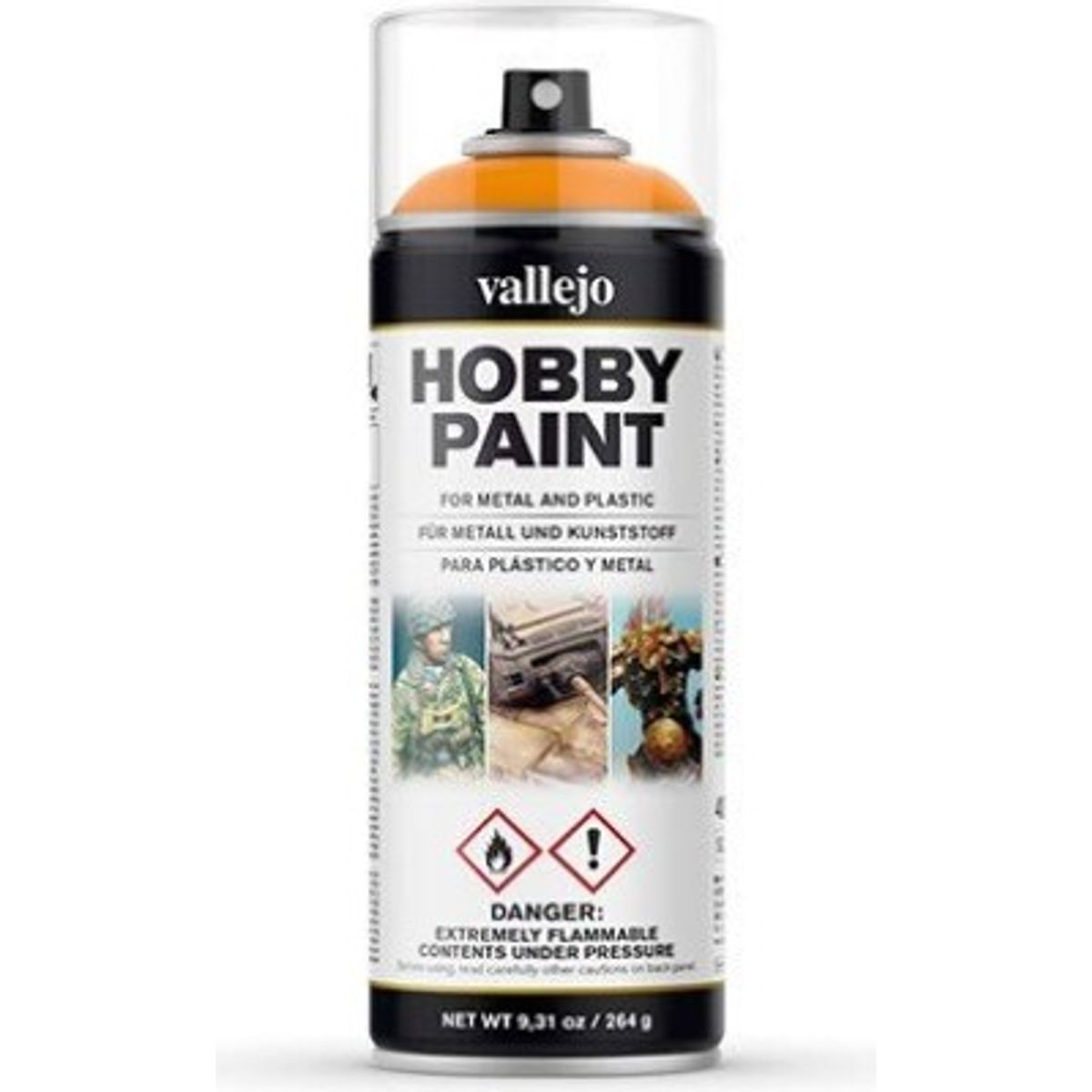 Vallejo - Hobby Paint Spraymaling - Fantasy Sun Yellow 400 Ml