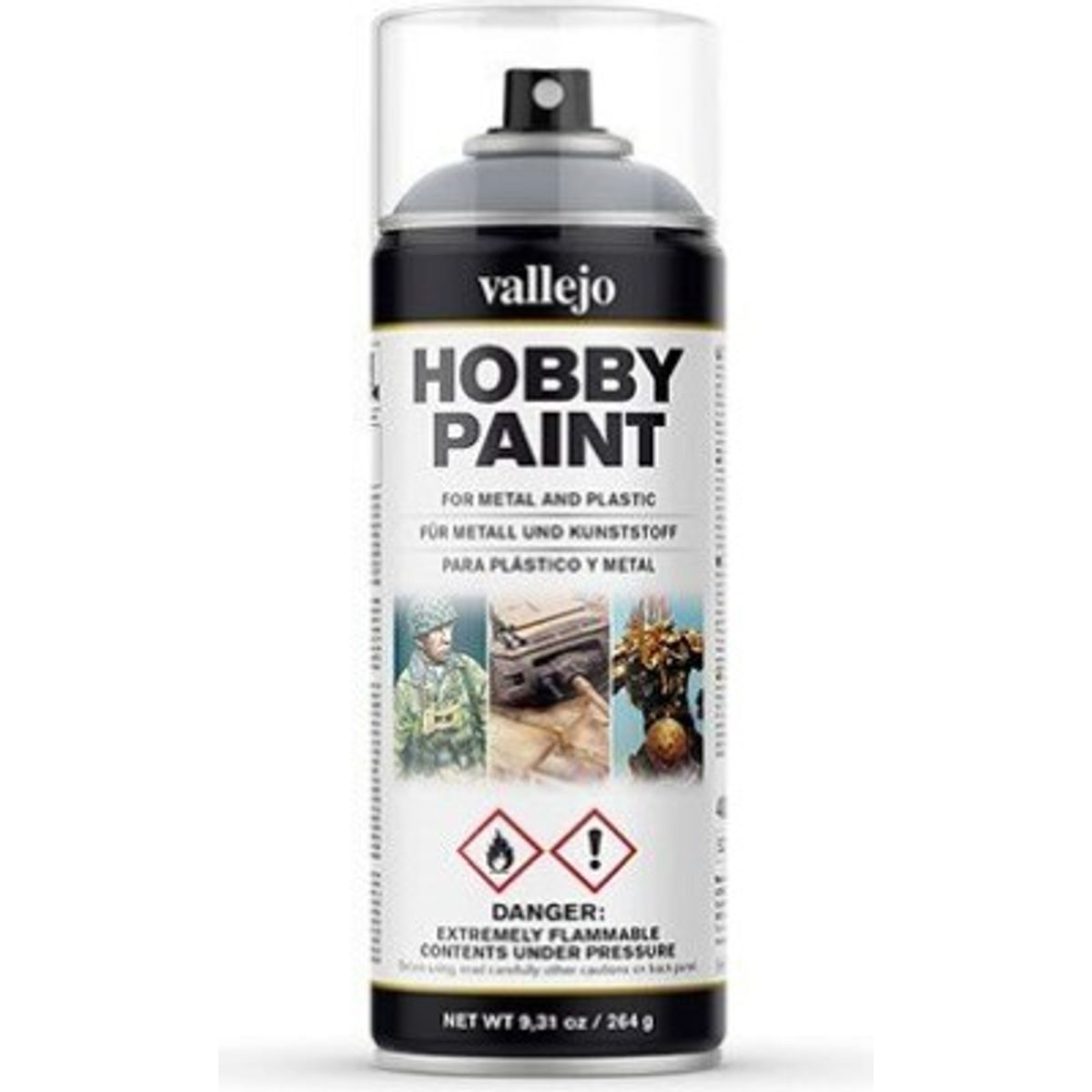 Vallejo - Hobby Paint Spraymaling - Fantasy Silver 400 Ml