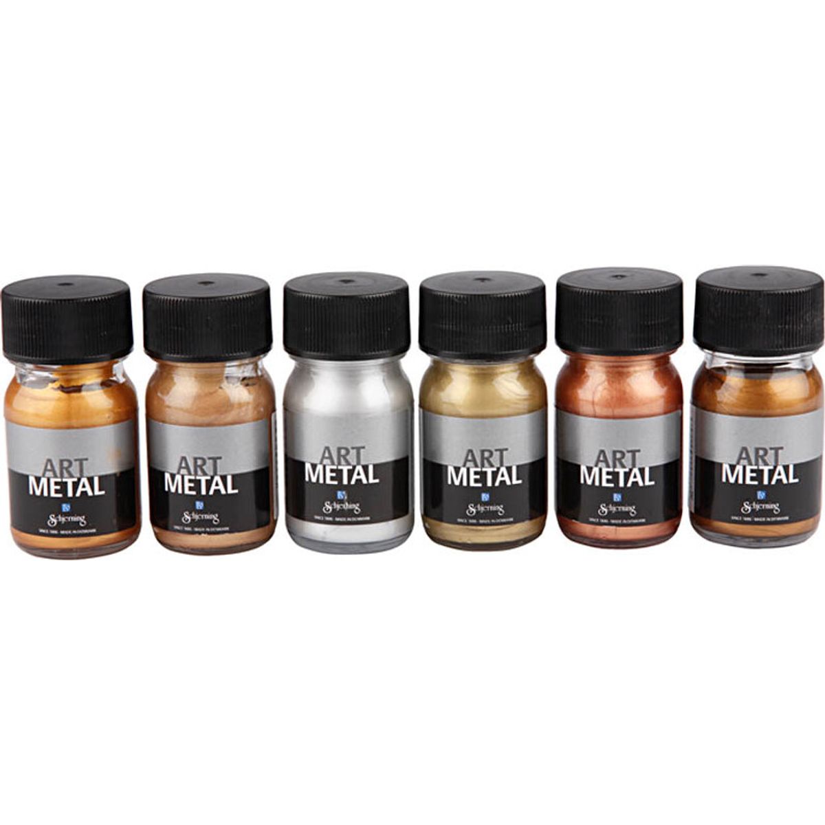 Hobbymaling Metallic - Metallicfarver Sæt - 6x30 Ml