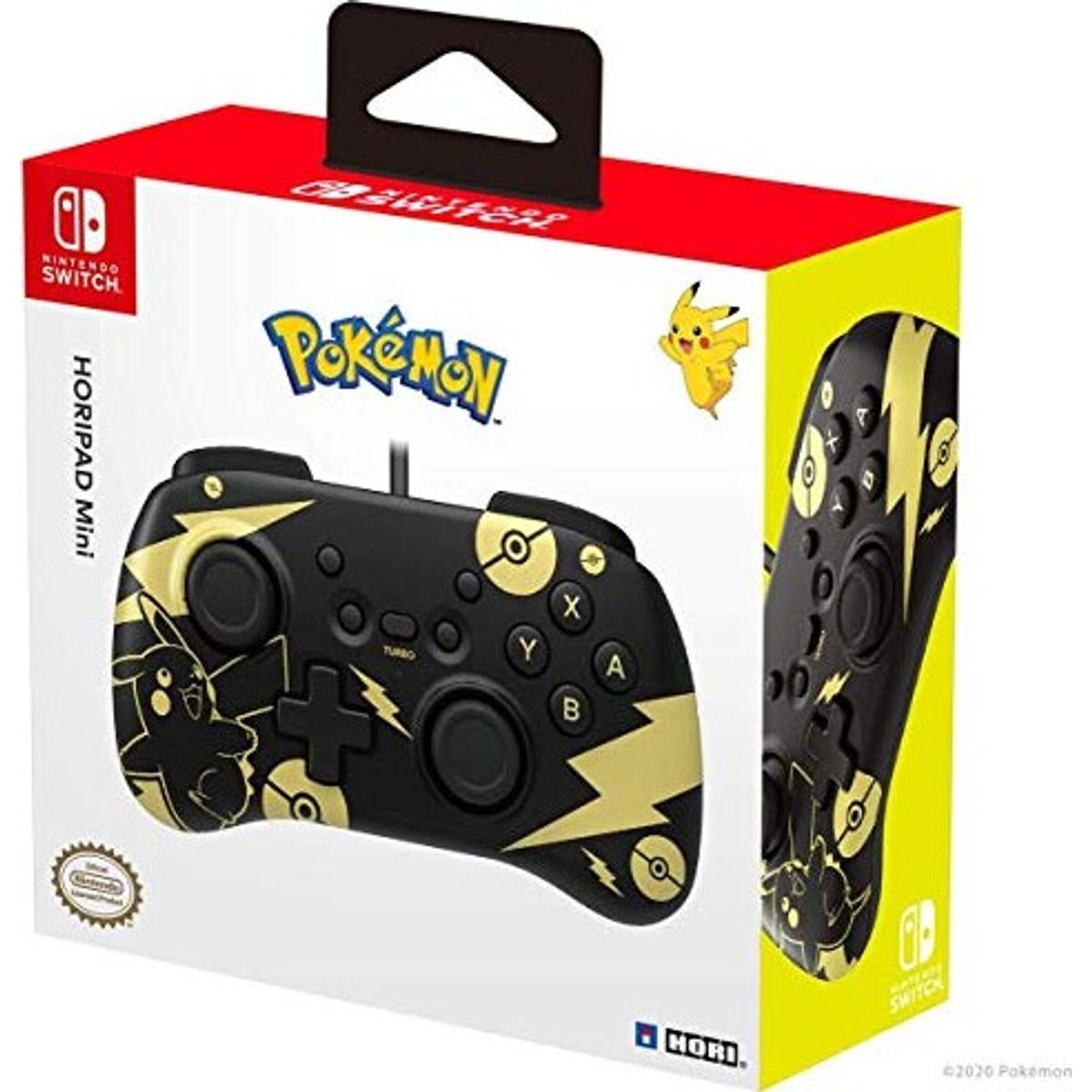 Hori - Nintendo Switch Horipad Mini Controller - Pokémon - Sort Guld