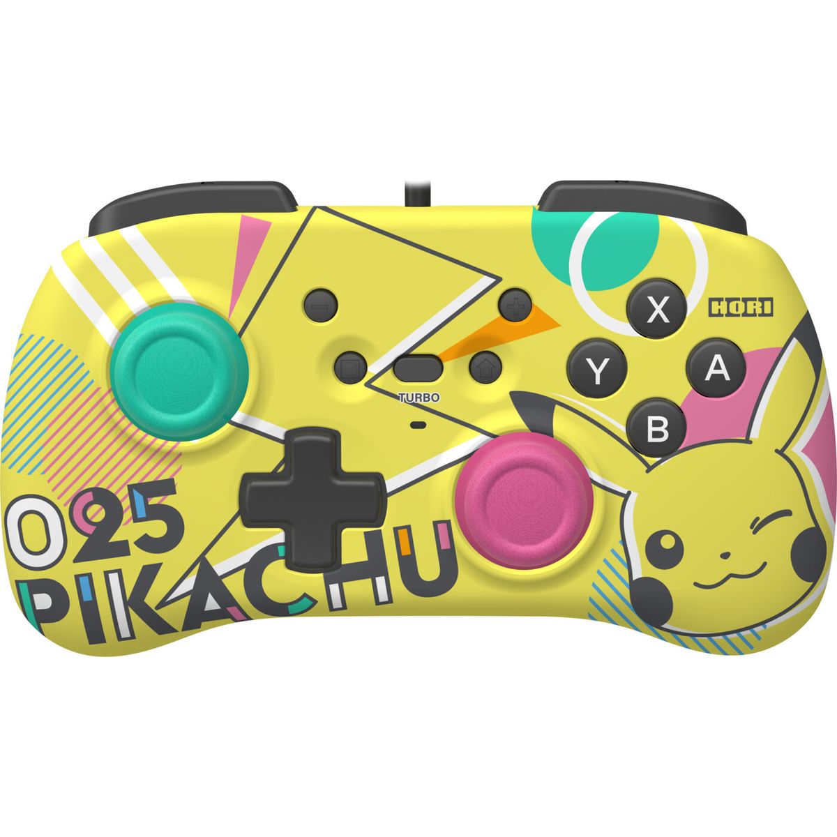 Hori - Nintendo Switch Horipad Mini Controller - Pikachu - Gul