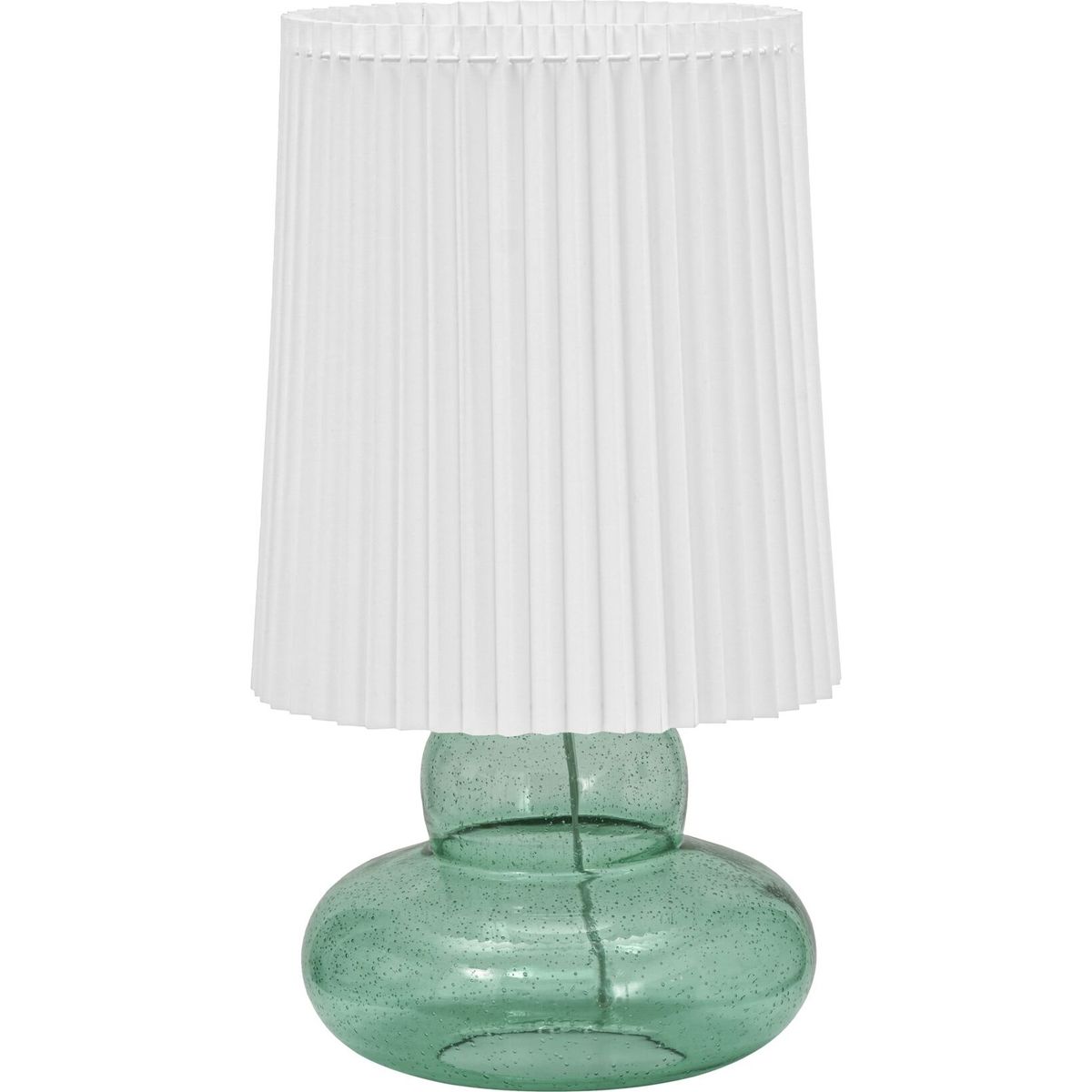 House Doctor - Bordlampe - Ribe - Glas - Grøn - H 55 Cm