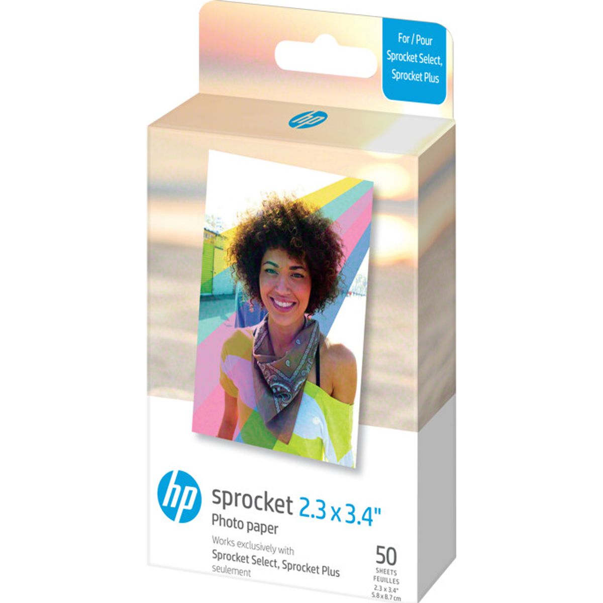 Hp - Zink Paper For Sprocket Select 50 Pack 2,3x3,4