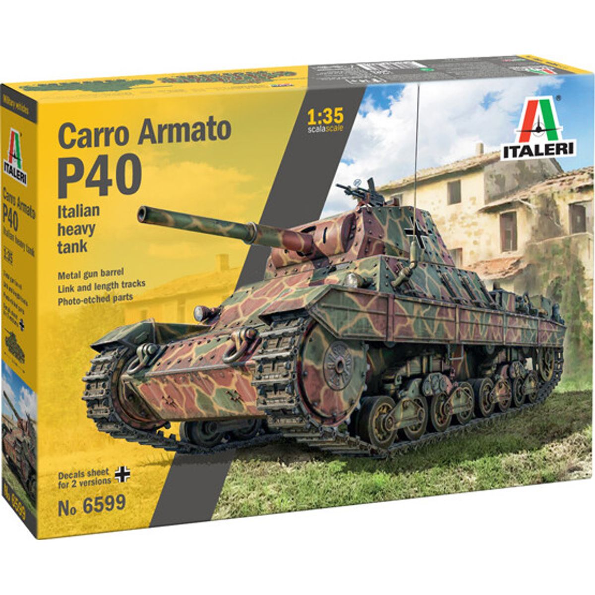 Italeri - Carro Armato P40 Model Tank Byggesæt - 1:35 - 6599