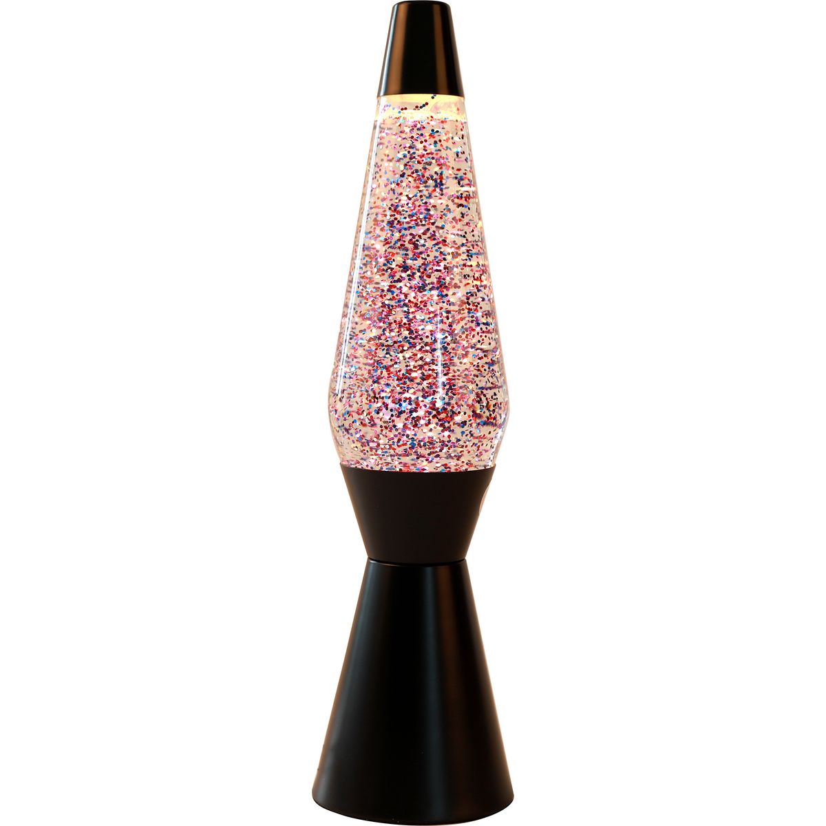 Itotal - Lava Lampe - 40 Cm - Sort Base Og Glitter