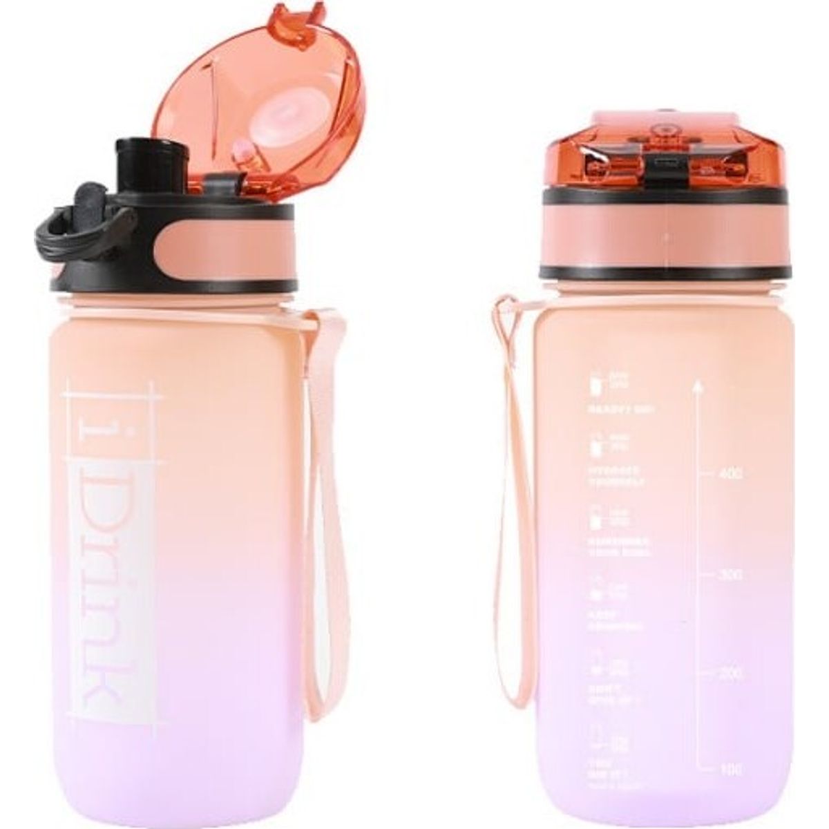 I-drink - Tritan Bottle - 500 Ml. Orange And Lilac