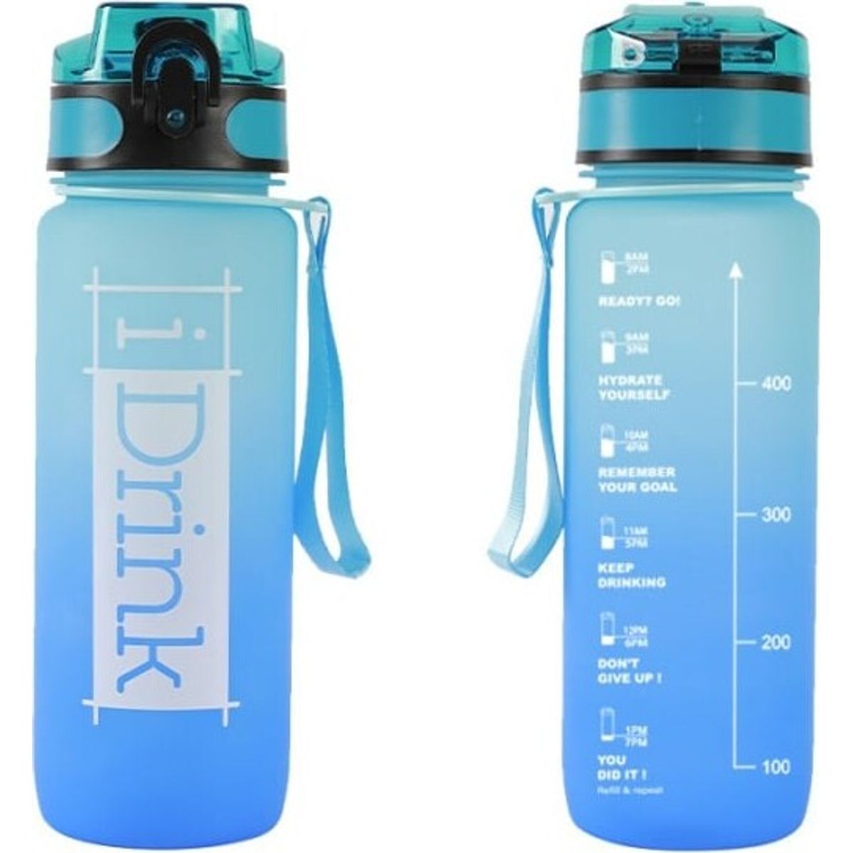 I-drink - Tritan Bottle - 750 Ml. Light Blue And Blue