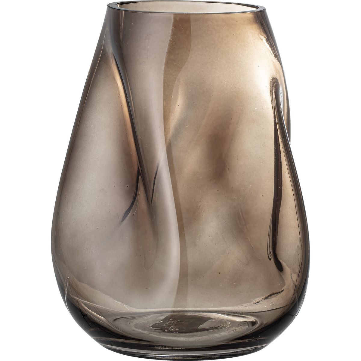 Bloomingville - Ingolf Vase - Brun - Glas - H 26 Cm