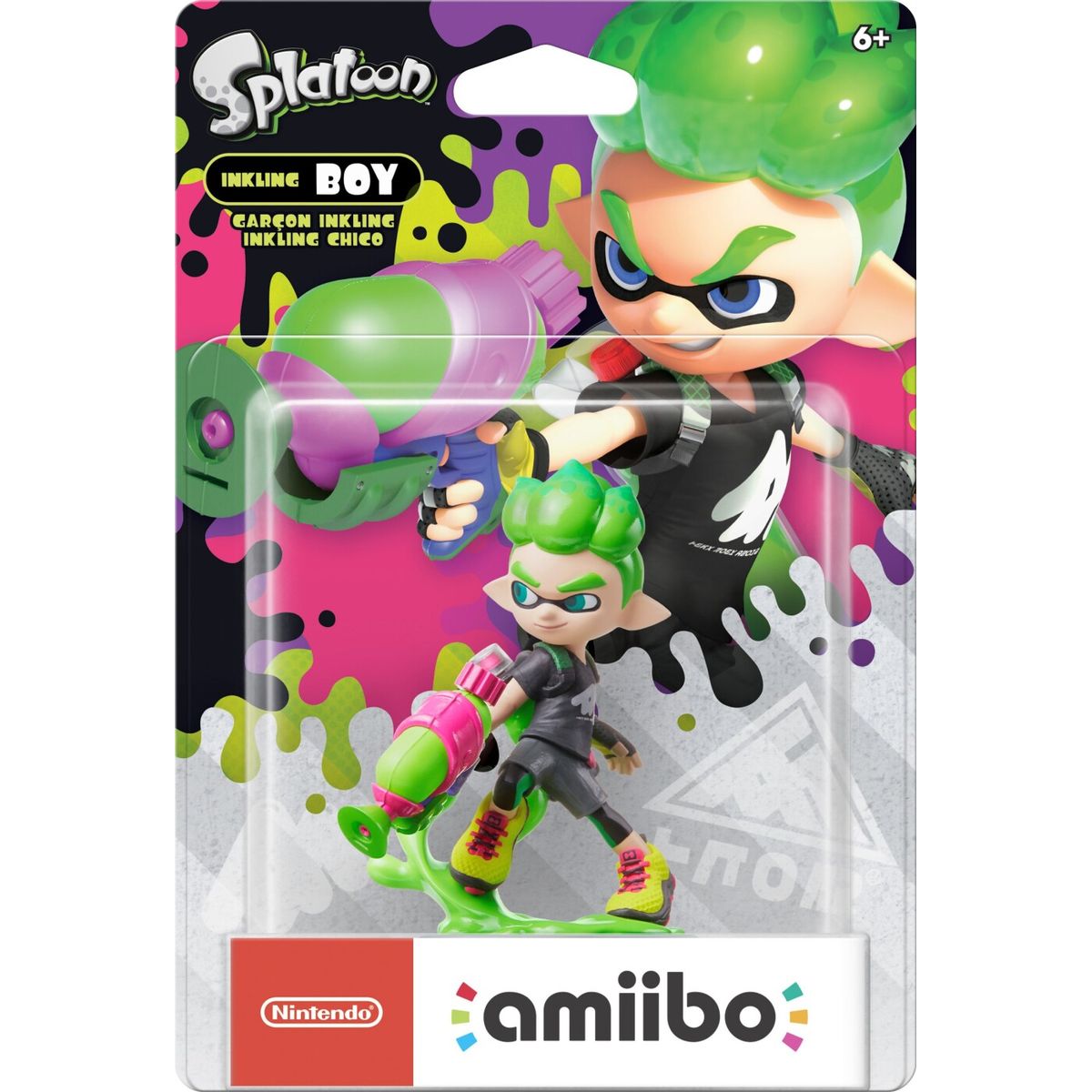 Nintendo Amiibo - Splatoon Figur - Inkling Boy Neon Green