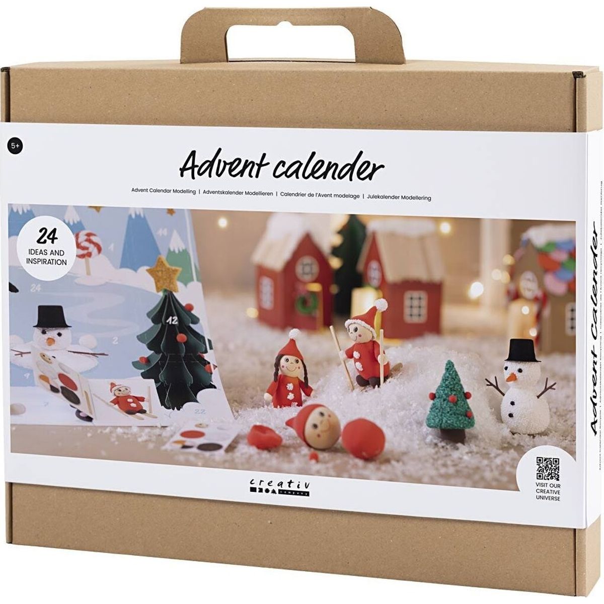 Kreativ Julekalender Til Børn - Diy Kit - Modellering