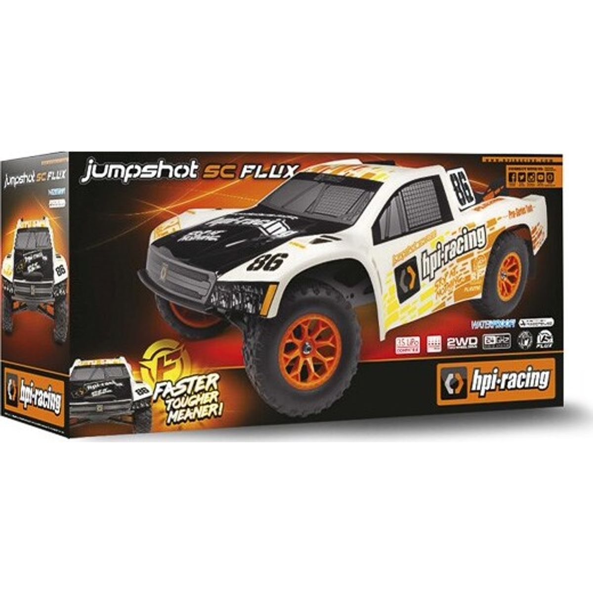 Hpi Racing - Jumpshot Sc Flux Fjernstyret Bil - Hvid - Hp160031