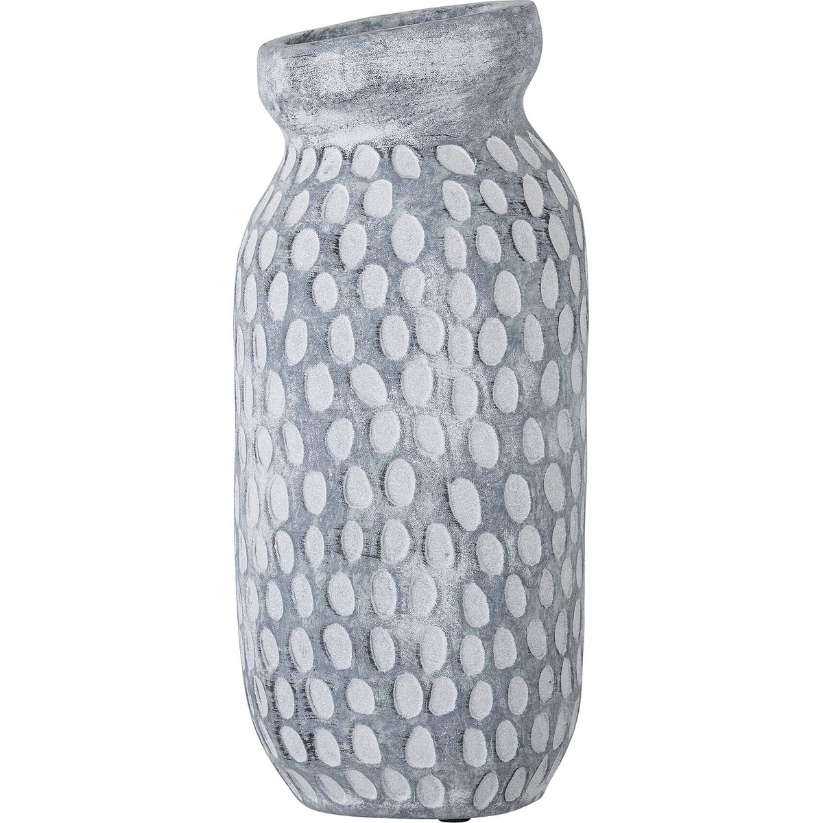 Bloomingville - Jac Deko Vase - Blå - Keramik - H 30 Cm