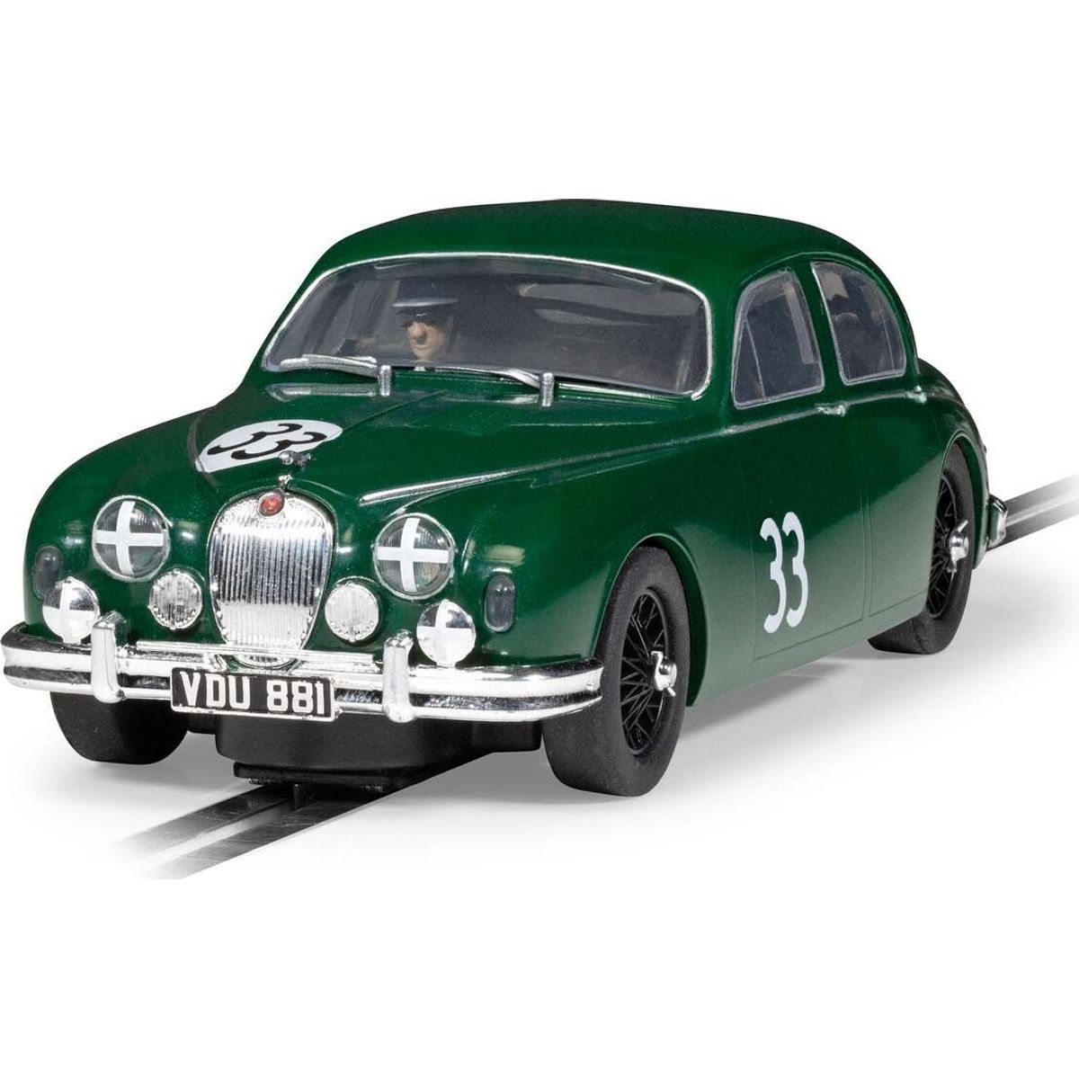 Scalextric - Jaguar Mk1 Mike Hawthorn Bil - 1:32 - C4506