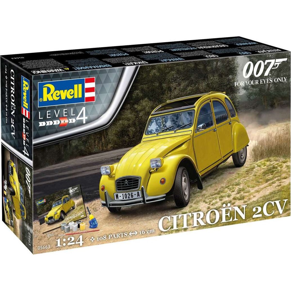 Revell - James Bond Citroen 2 Cv - Level 4 - 1:24 - 05663