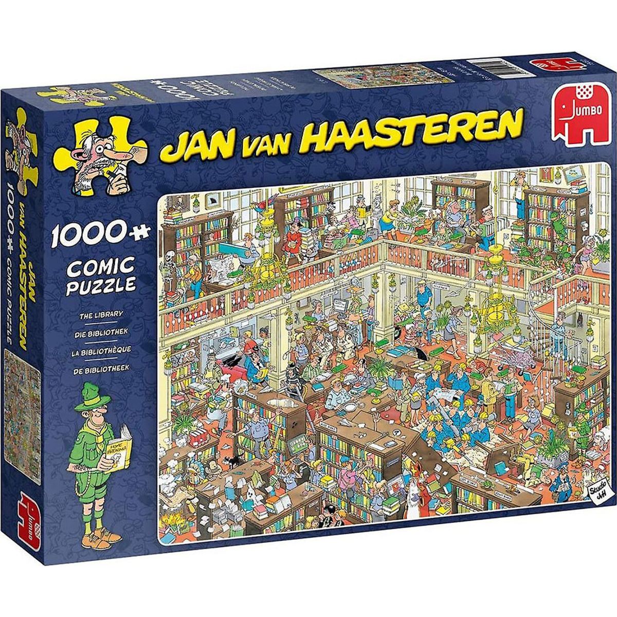 Jan Van Haasteren Puslespil - 1000 Brikker - The Library