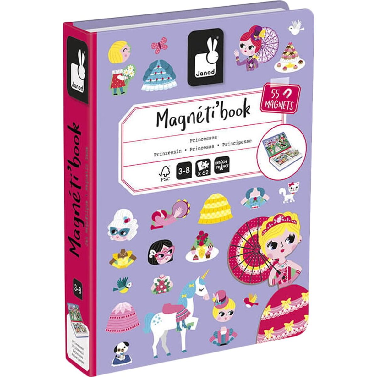 Janod - Magneti'book - Prinsesse