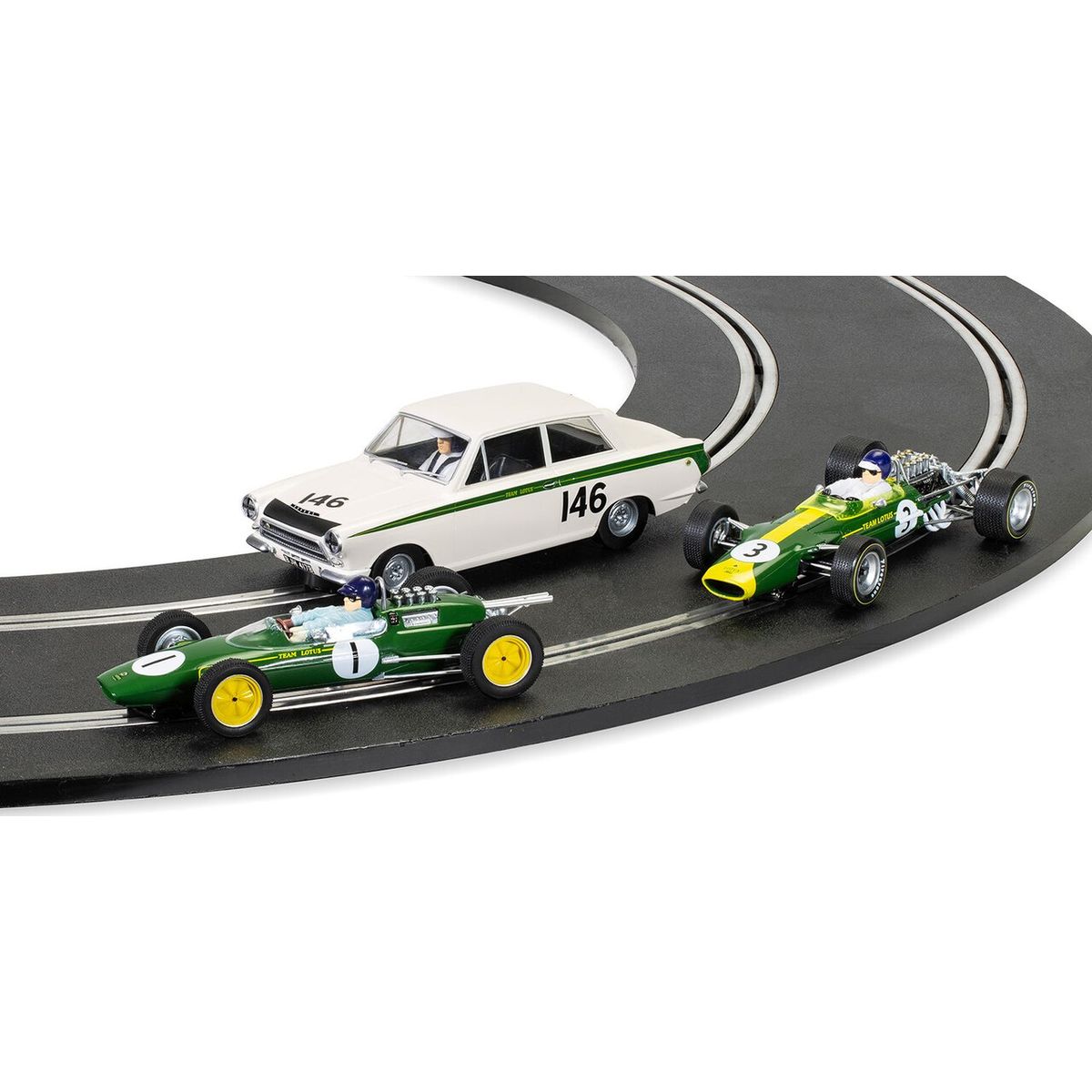 Scalextric - Jim Clark Sæt Med 3 Biler - 1:32 - C4395a