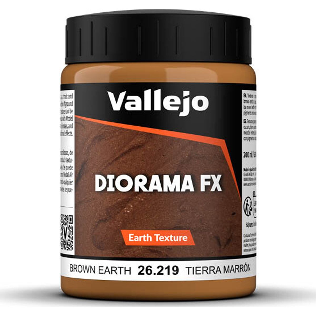 Vallejo - Diorama Fx - Earth Texture - Brown Earth - 200 Ml