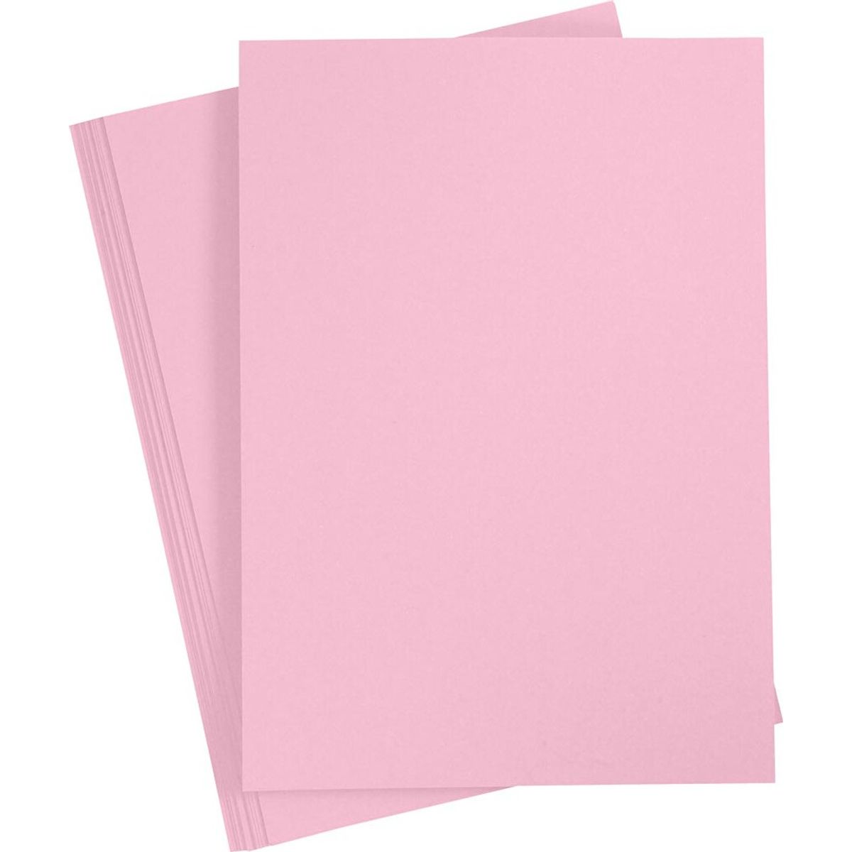 Karton - A4 - 210x297 Mm - 180 G - Lys Pink - 20 Stk.