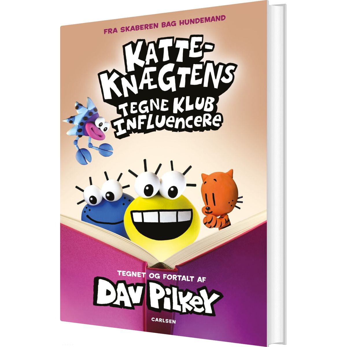 Katte-knægtens Tegneklub 5 - Influencere - Dav Pilkey - Bog