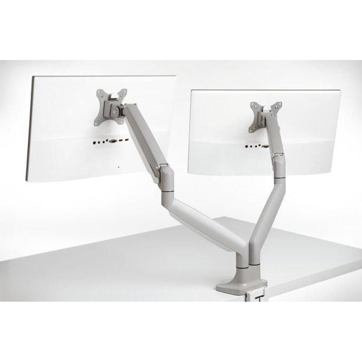 Kensington - Smartfit One-touch Monitor Arm Dual - Light Grey