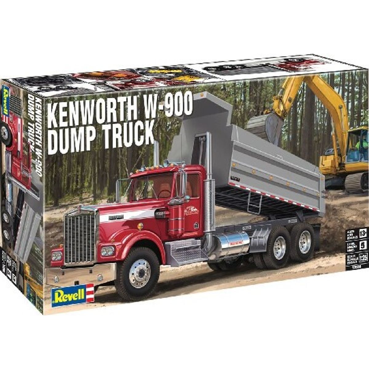 Revell - Kenworth W-900 Lastbil Byggesæt - 1:25 - Level 5 - 12628