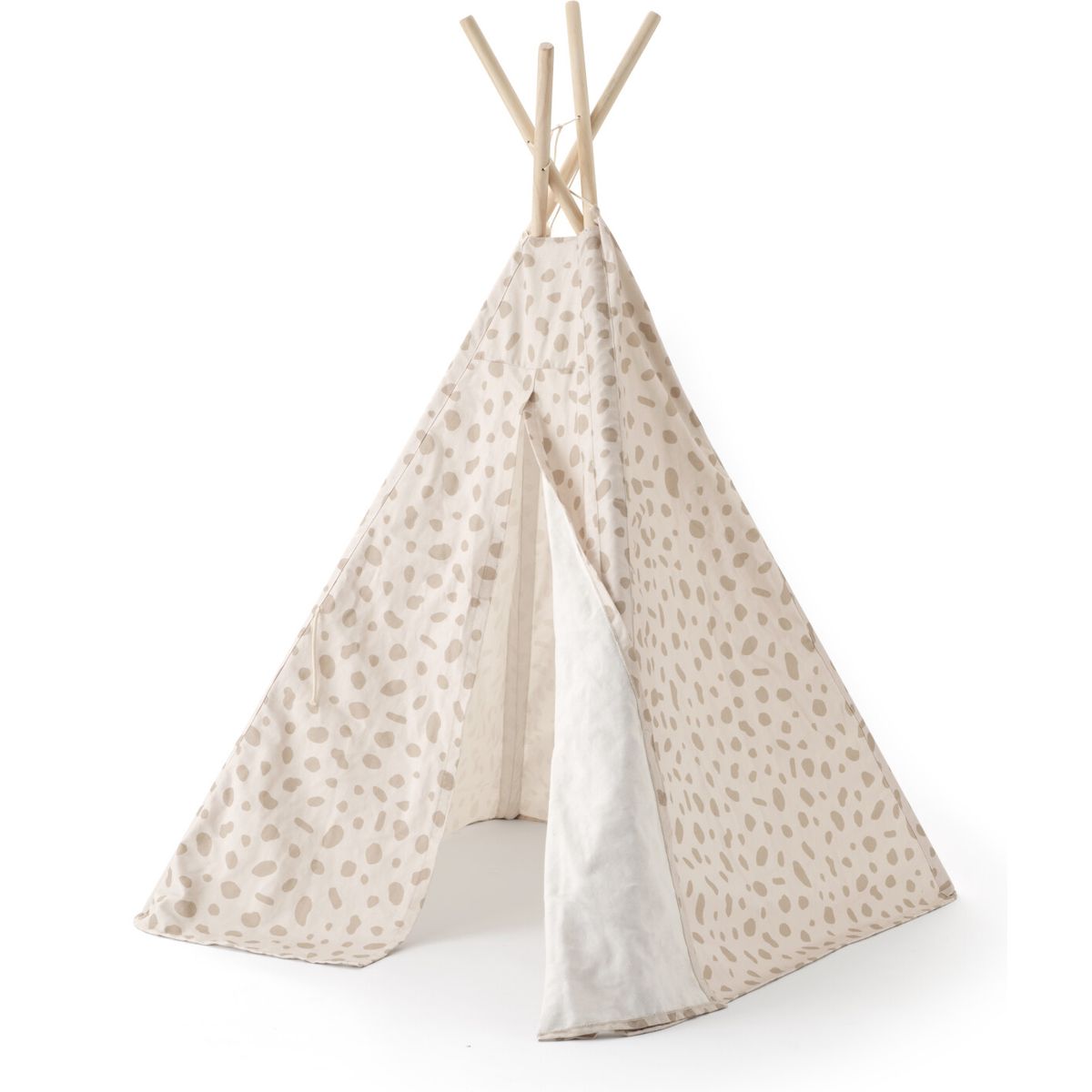 Kid Made Modern - Tipi-telt, Prikker - Hvid - 100x95x140 Cm