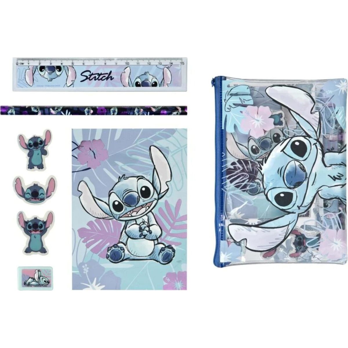 Kids Licensing - Penalhus Med Notesblok - Lilo & Stitch